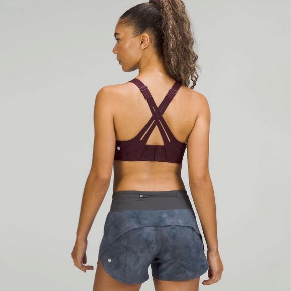 Lululemon AirSupport Bra High Support Size 34D Purple Ultralu Sports Bra Running - Picture 13 of 14